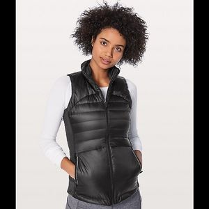 Black Lululemon Down For A Run II Vest, Size 4